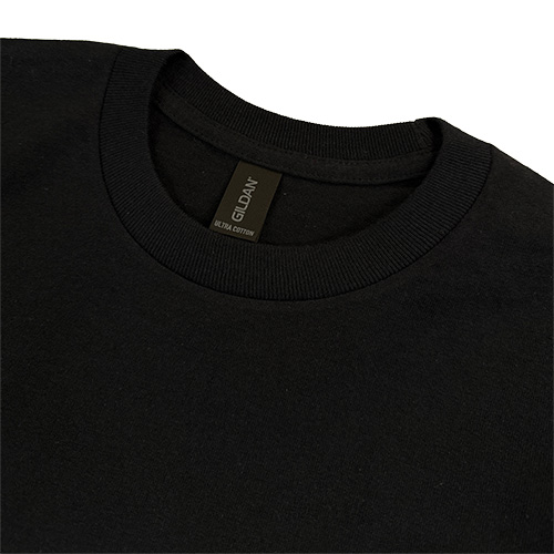 GILDAN 6.0oz ウルトラコットンロングスリーブTシャツ 襟元