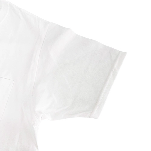 FRUIT OF THE LOOM 4.8oz USAコットンポケット付きTシャツ 袖口