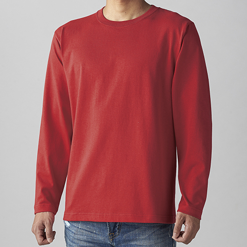 6.2オープンエンドマックスウェイトロングスリーブTシャツ 着用画像