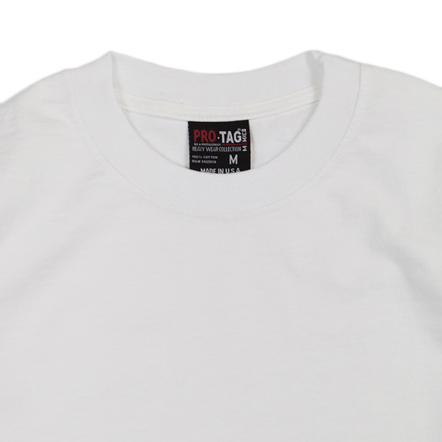 PRO TAG 9.0oz ロングスリーブTシャツ 襟元
